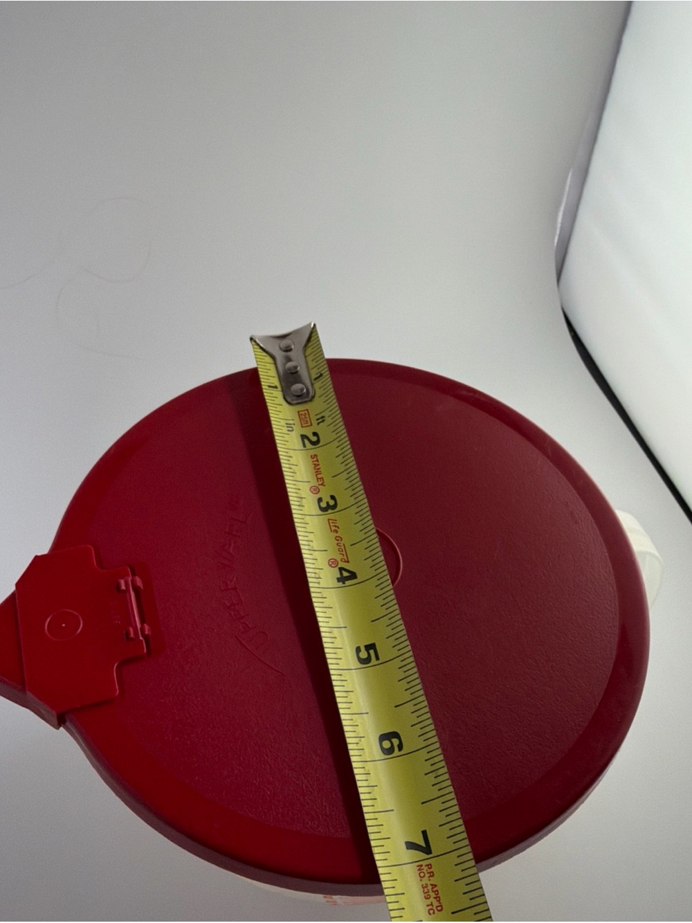 Tupperware Measuring Bowl Cup Mix N Store 8 Cup Vintage 1977 with Red Lid - Picture 11 of 15